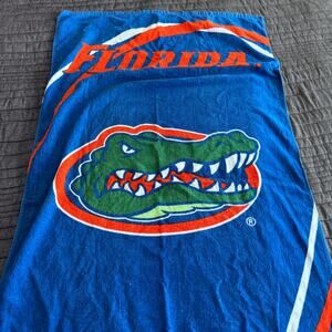 NWOT Northwest NCAA Florida Gators Blue Orange Team Logo Beach Towel 28" x 55"
